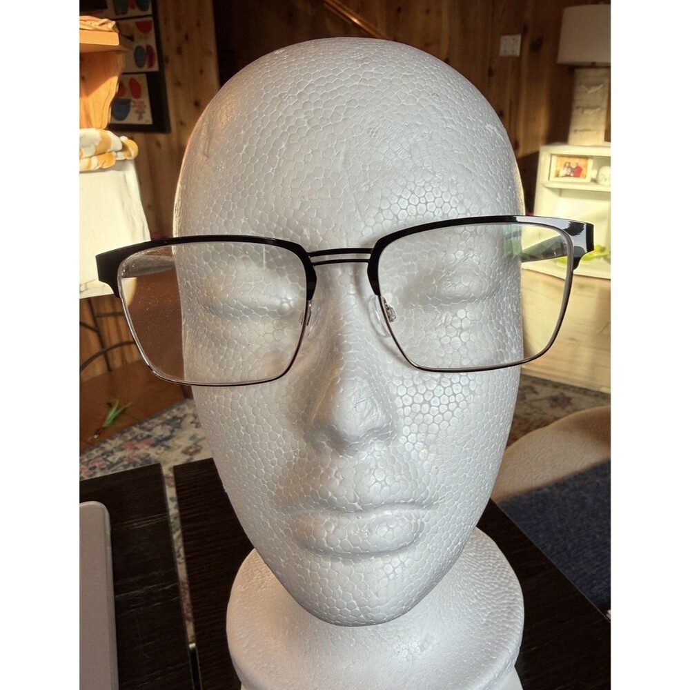 Randy Jackson Eyeglasses Frames ZYLOWARE 1103 235 Black Silver Square
